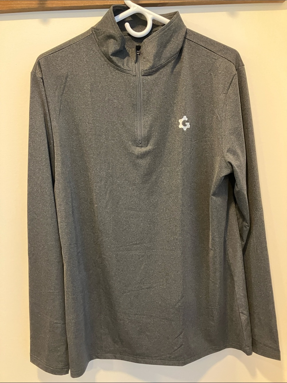 Men's Gray Quarter-Zip Performance Pullover